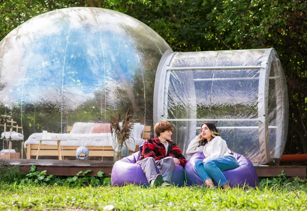 crystal bubble tent